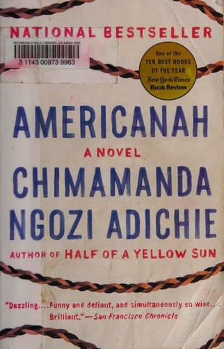 Cover of Americanah by Chimamanda Ngozi Adichie