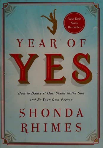 Cover of Year of Yes by Shonda Rhimes
